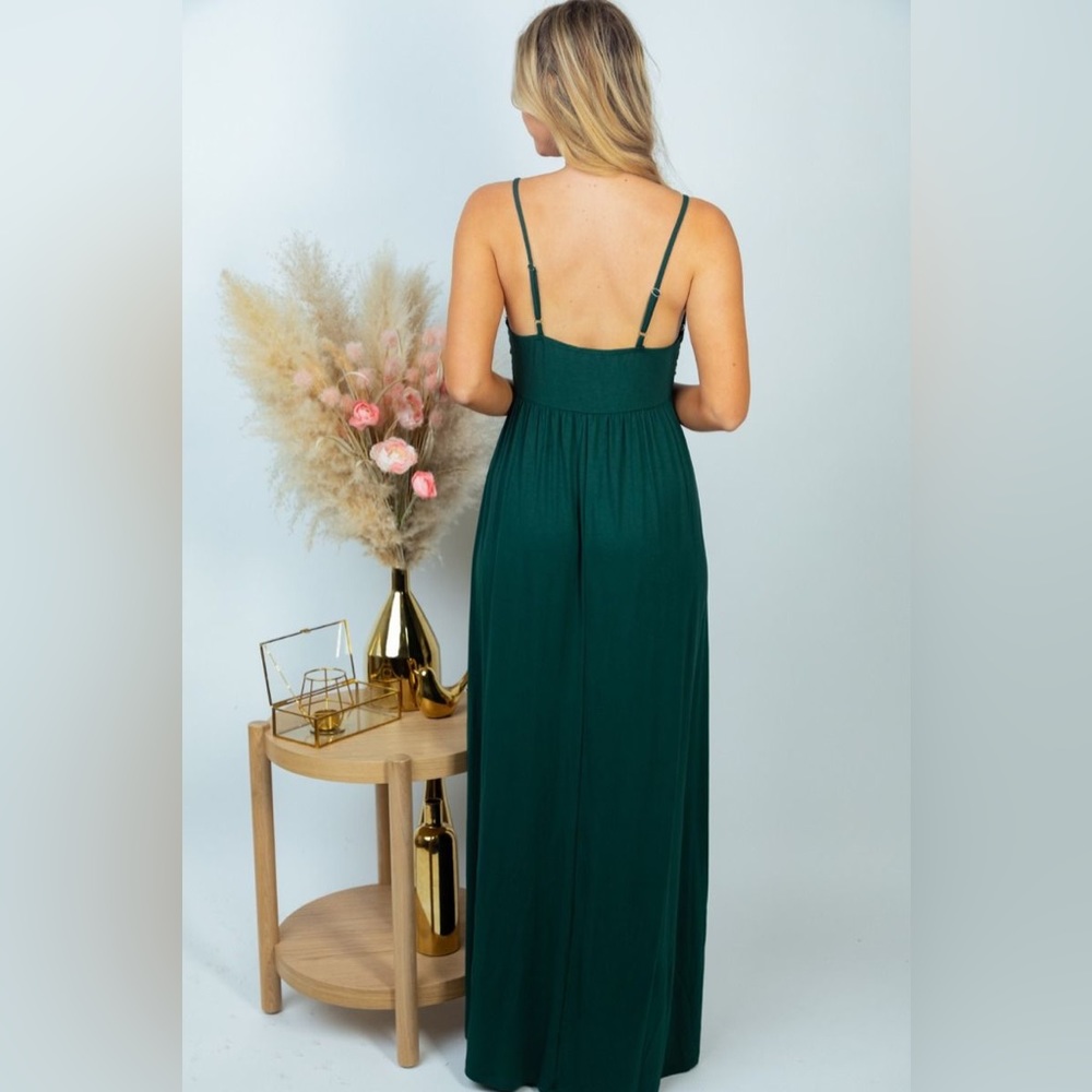 NWT White Birch Green Maxi Dress - Picture 4 of 10